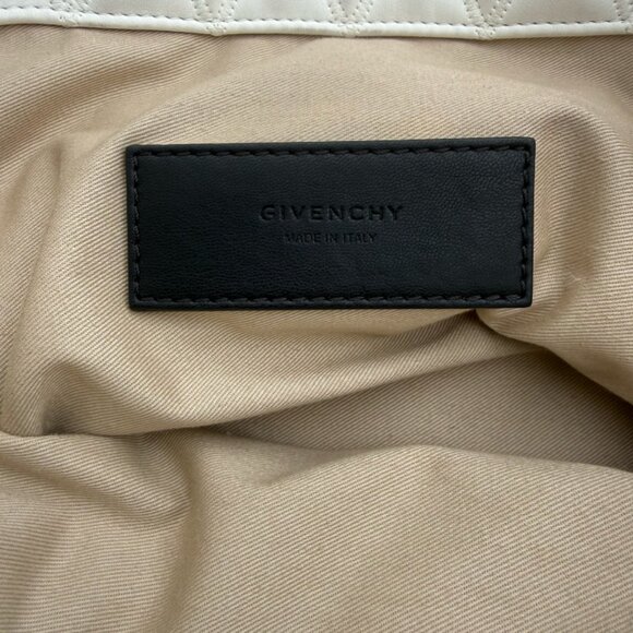 Givenchy Duo Shopper Leather Canvas Large White Tote - Picture 7 of 10